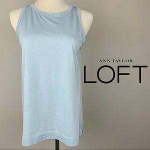 LOFT S blue swing tank top